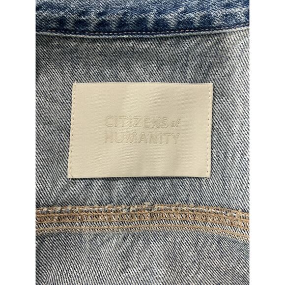 Citizens Of Humanity 'Danni' Blue Cotton Denim Dress Size M - Picture 4 of 6